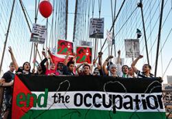 End the Occupation protest