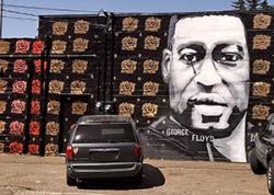mural of George Floyd