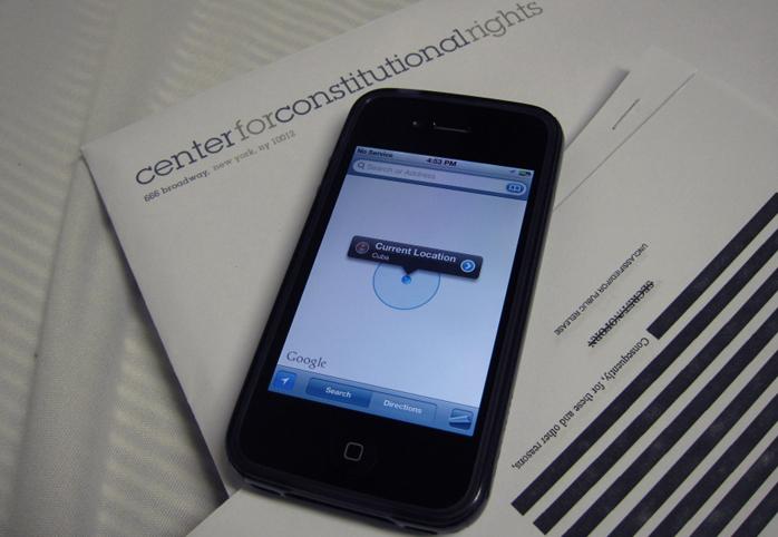 Cell phone geo location shows Cuba
