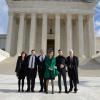 CCR legal team on the steps of the Supreme Court
